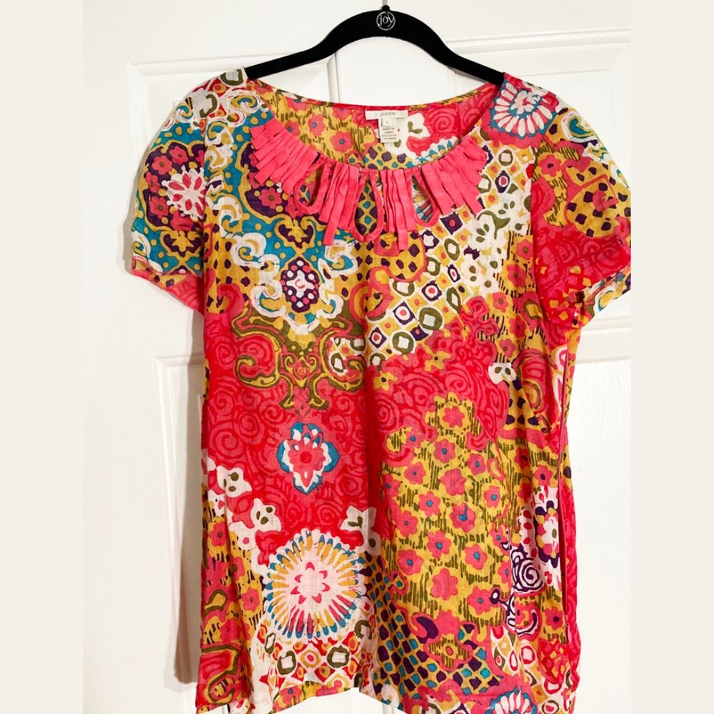 J.Crew Fun Short Sleeve Top